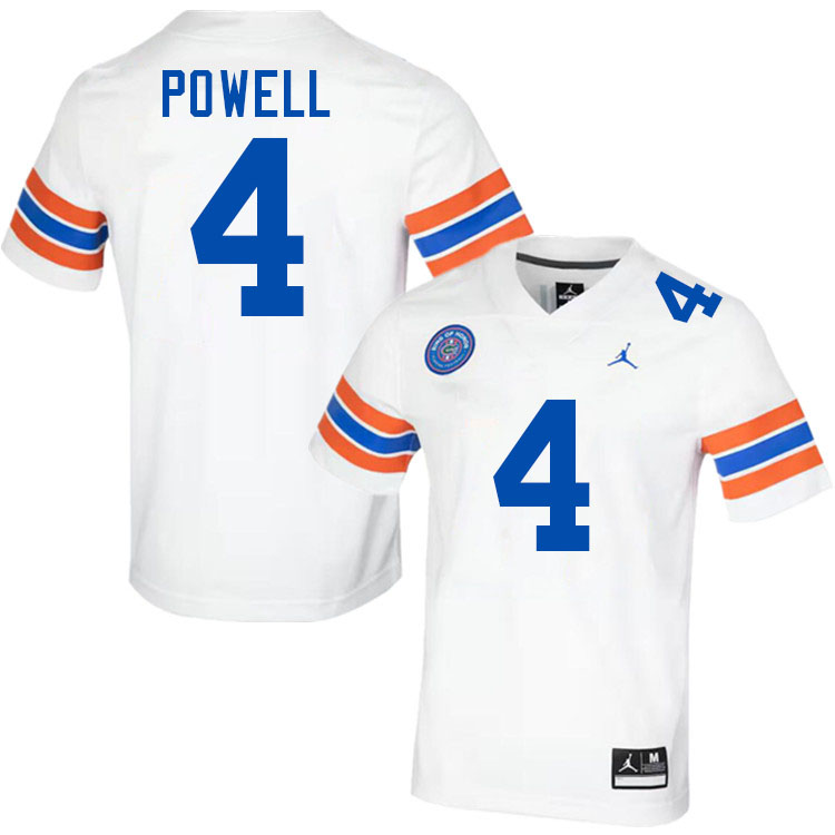 Brandon Powell Florida Jersey,Florida Gators #4 Brandon Powell Jersey Youth Uniforms-Throwback White Brandon Powell Florida Jersey,Florida Gators #4 Brandon Powell Jersey Youth Uniforms-Throwback White